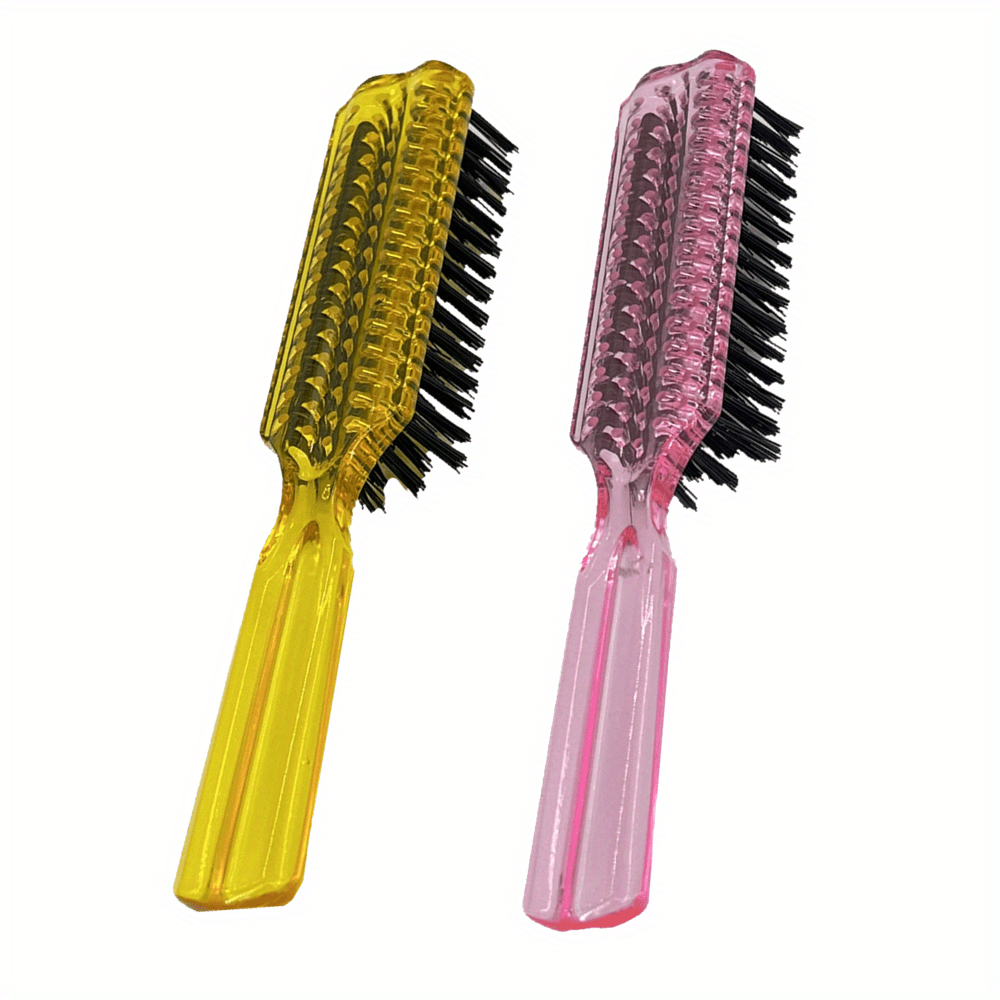 Colorful Nylon Cleaning Brush For Men - Transparent Plastic Handle, Styling  Tools Accessories For Beard And Hair Care - Temu