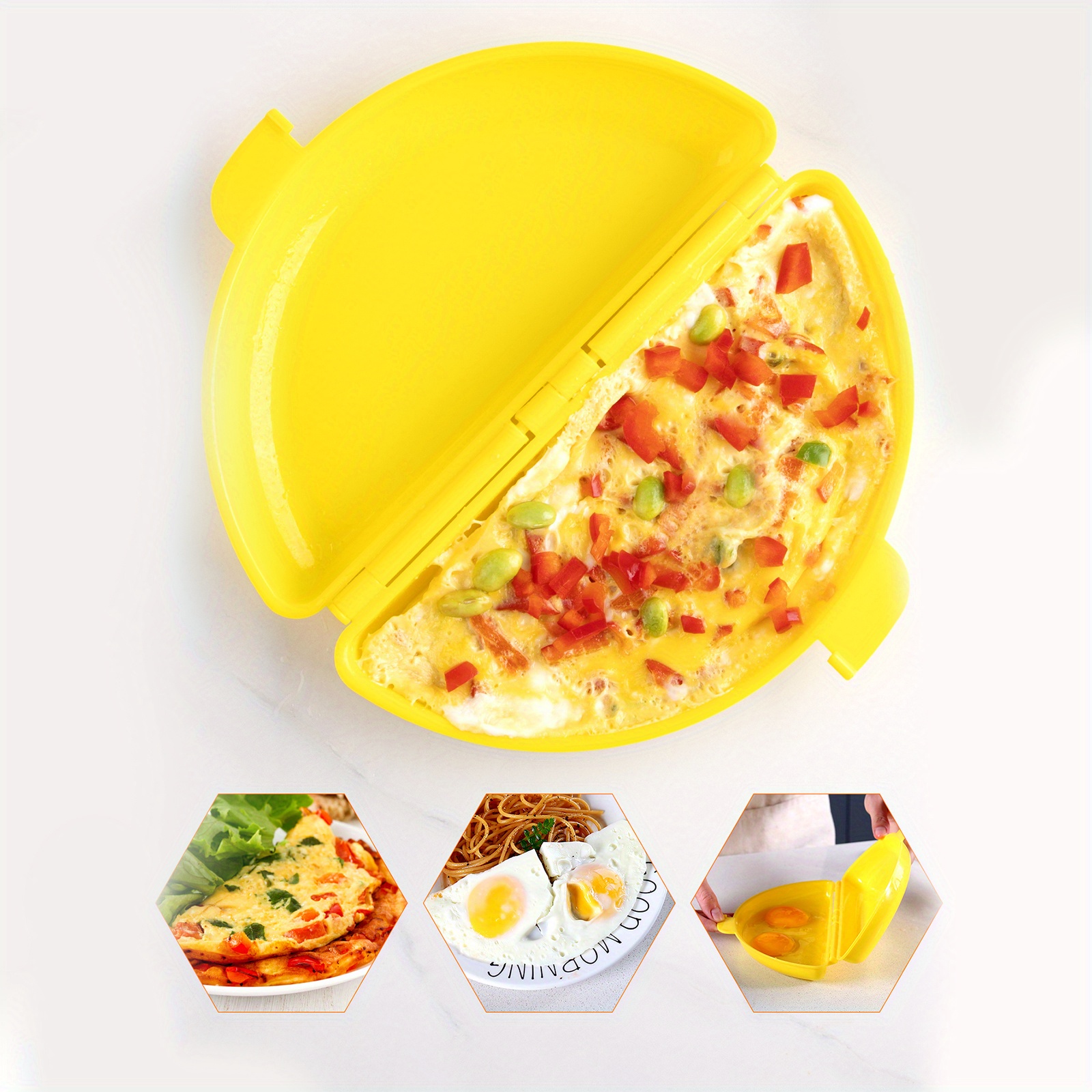 Cuiseur omelette micro onde avec accessoires pour œufs pochés Jaune -  Cdiscount Electroménager