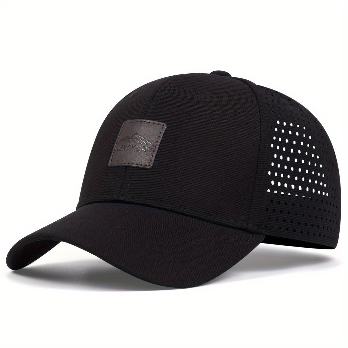 Image of 1 Men's Baseball Cap - Adjustable Snapback, Breathable Mesh Back, Lightweight & Stylish For Outdoor Activities, Spring & Fall Travel, Beach Parties - With Lettering, Casual Headwear, Durable Headgear