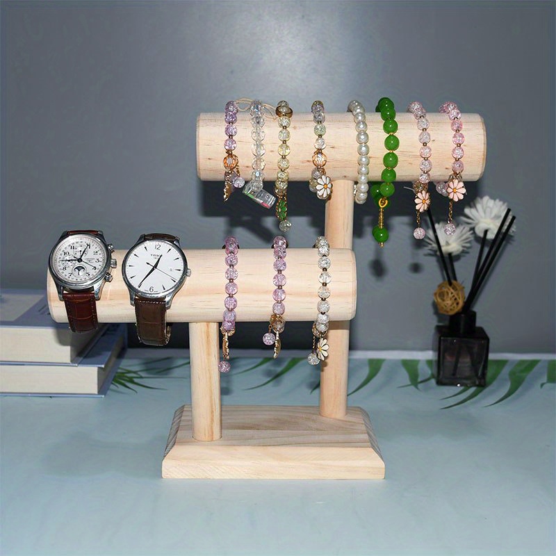 1pc Single T-Bar Bracelet Holder For Jewlery Bracelets, Watches, Bangles  Holder Jewelry Organizer Display Stand