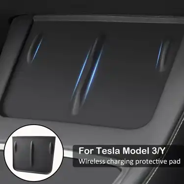 Rutschfeste Silikonmatte zum kabellosen Aufladen für Tesla Model S