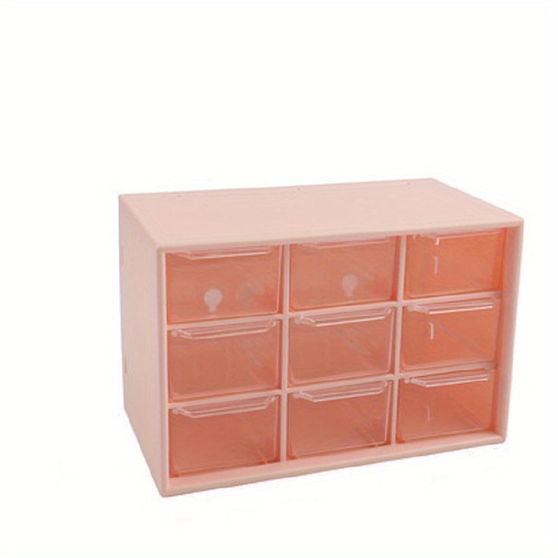 Mini Storage Cabinet, 6/9 Grid Dust-proof Drawer Type Storage Box, Jewelry  And Stationery Storage And Organizer Box, Office Supplies, Home  Organization - Temu United Arab Emirates