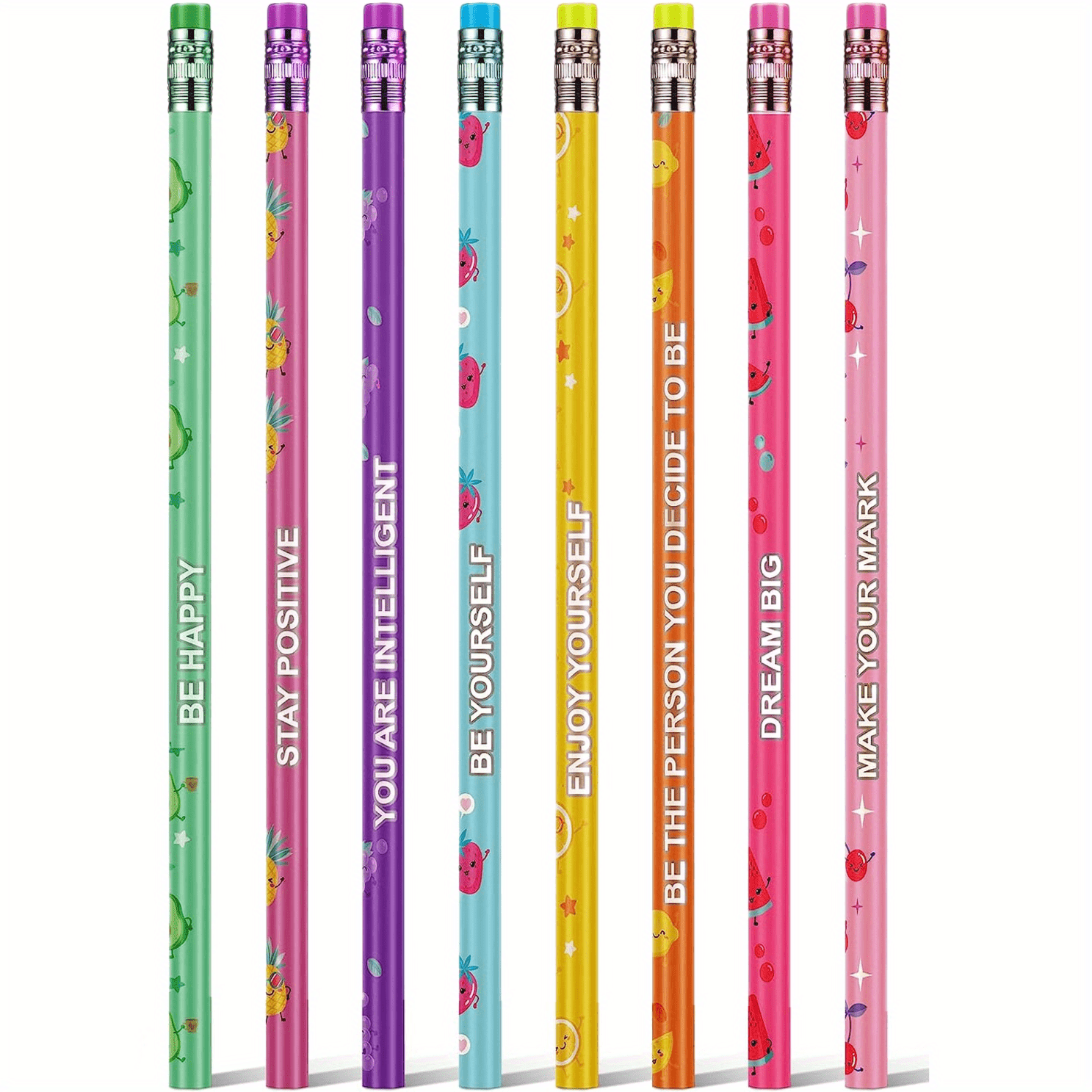 JQSSHXB 60 Pieces Scented Pencils for Kids Smencils Scented Pencils with  Erasers Fruit HB Graphite Pencil for School Stationery Party Reward  Supplies : Buy Online at Best Price in KSA - Souq