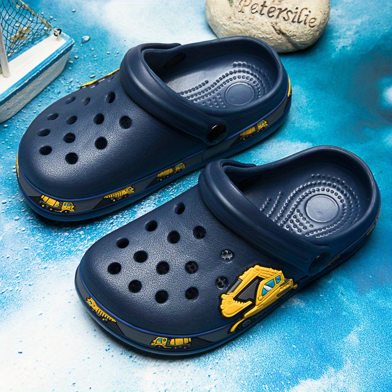 boys girls cartoon shoes beach swimming slippers details 6