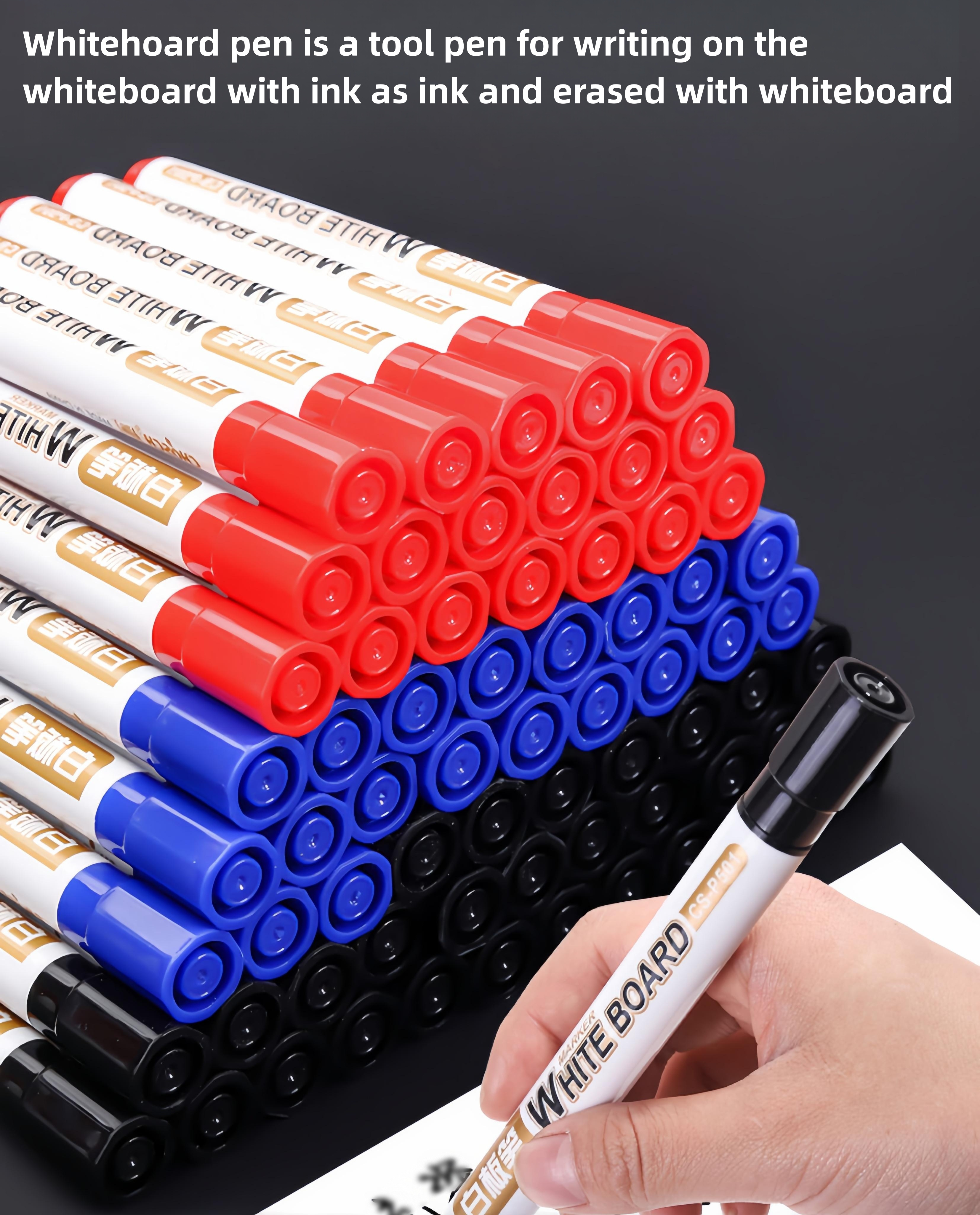 Black Erasable Whiteboard Pens Non toxic Washable Red Blue - Temu