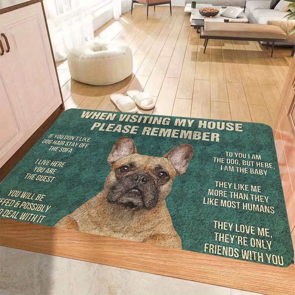 Dog Print Door Mat