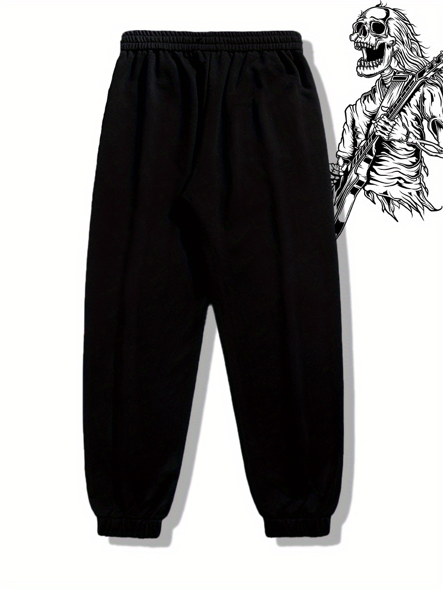 Buy Black Halloween Skeleton Joggers 8 years, Trousers and joggers