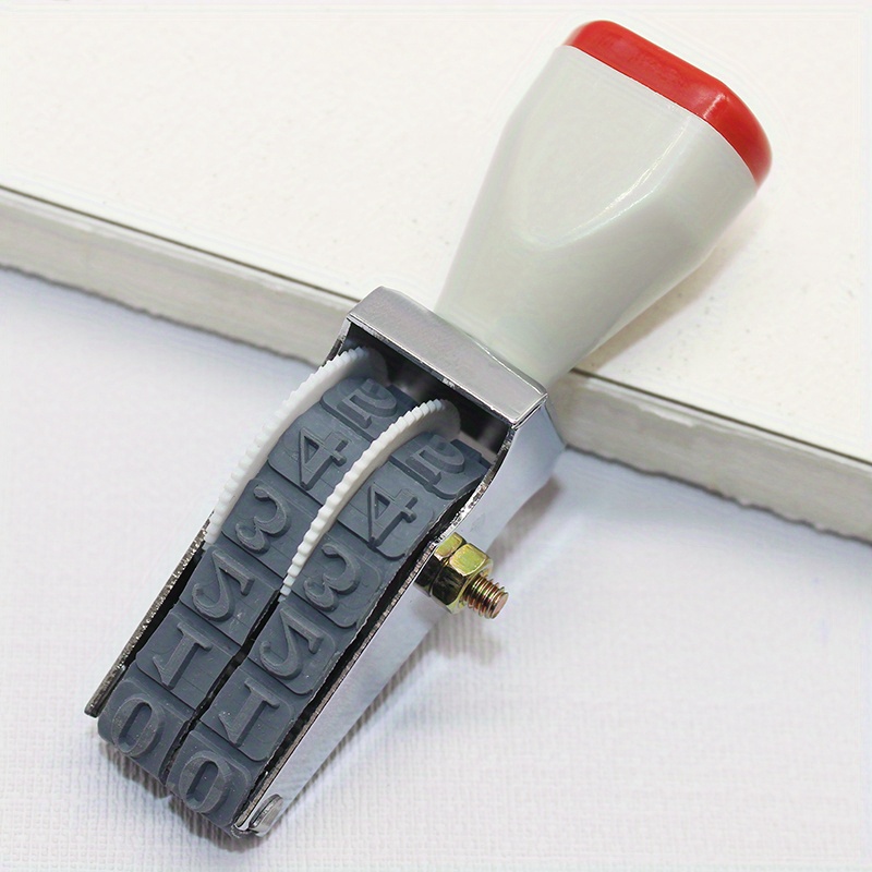 Large 2-digit Date Seal Number Roller Adjustment Batch Number Code Printing  Character High 0.28inch Financial Office Seal Postage Merchandise Price Se