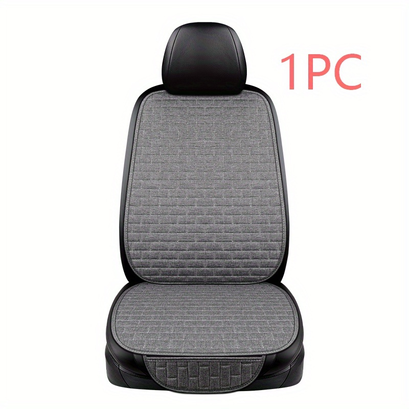 Universal Size Flax Linen Car Seat Cover Set