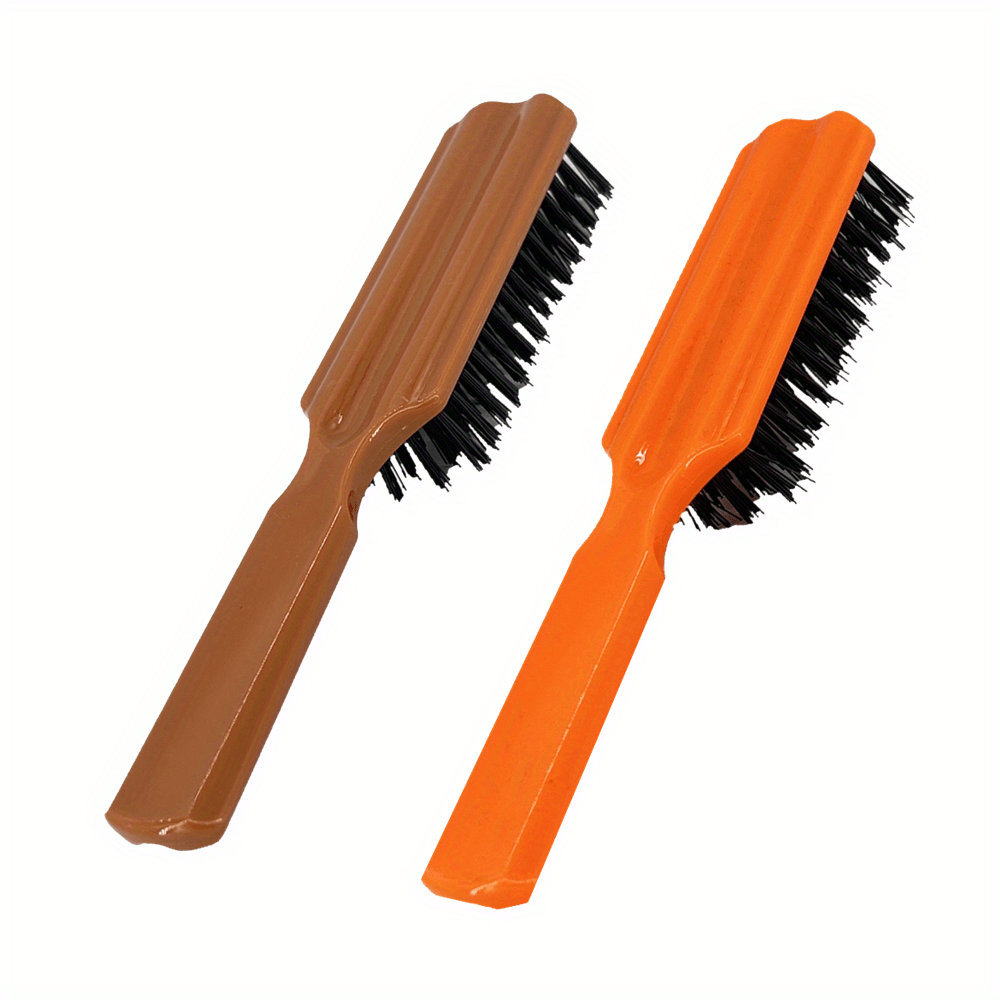 Plastic Black Handle Nylon Bristle Brush Hair Comb Designed - Temu