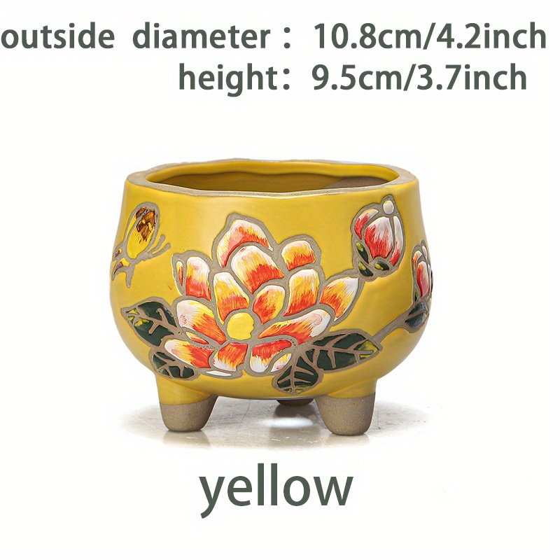 Vaso da fiori in ceramica dipinto a mano con motivo verde, altezza 25 cm.  made in tuscany – Ceramiche Il Volo