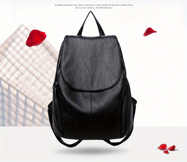 Minimalist discount leather backpack