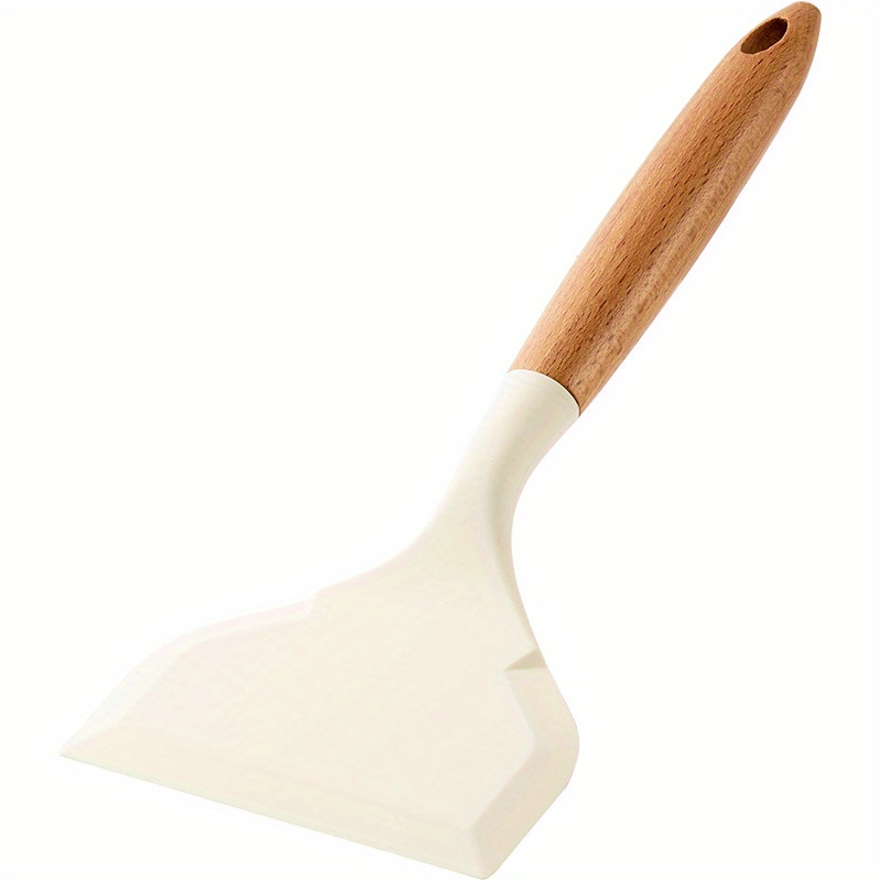 AJOYOUS 12Pcs Khaki Silicone Cooking Utensils Set Non-Stick Spatula Shovel  Wooden Handle Cooking Tools Kitchen Tools Ser