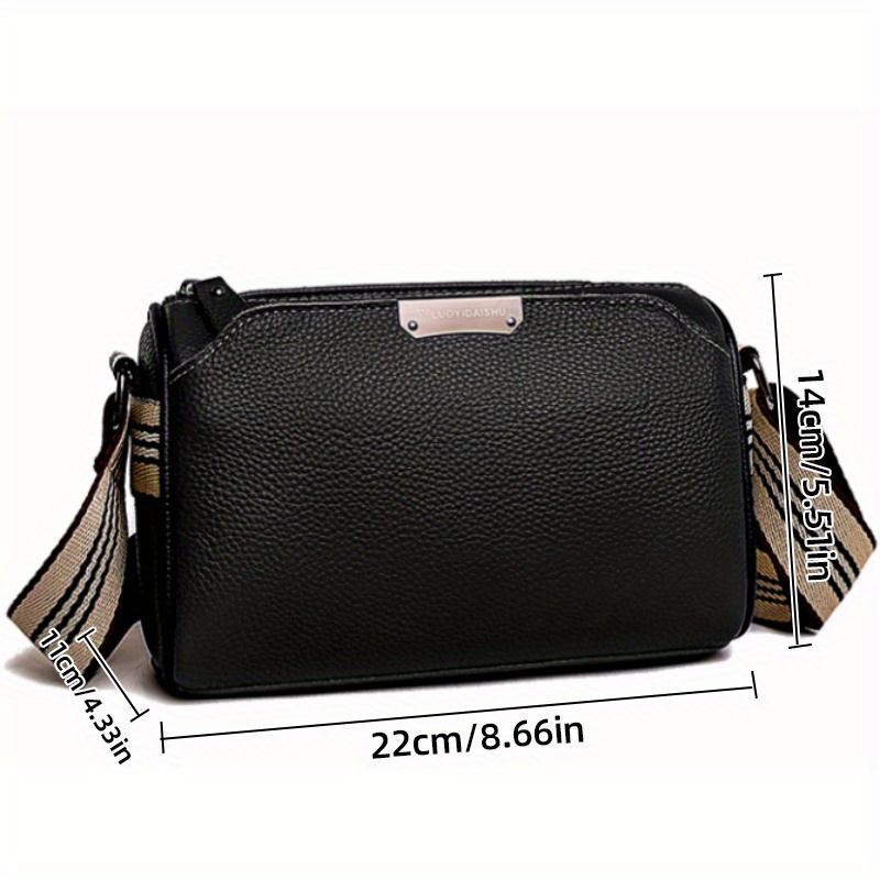 New Trendy Retro Textured Shoulder Bag