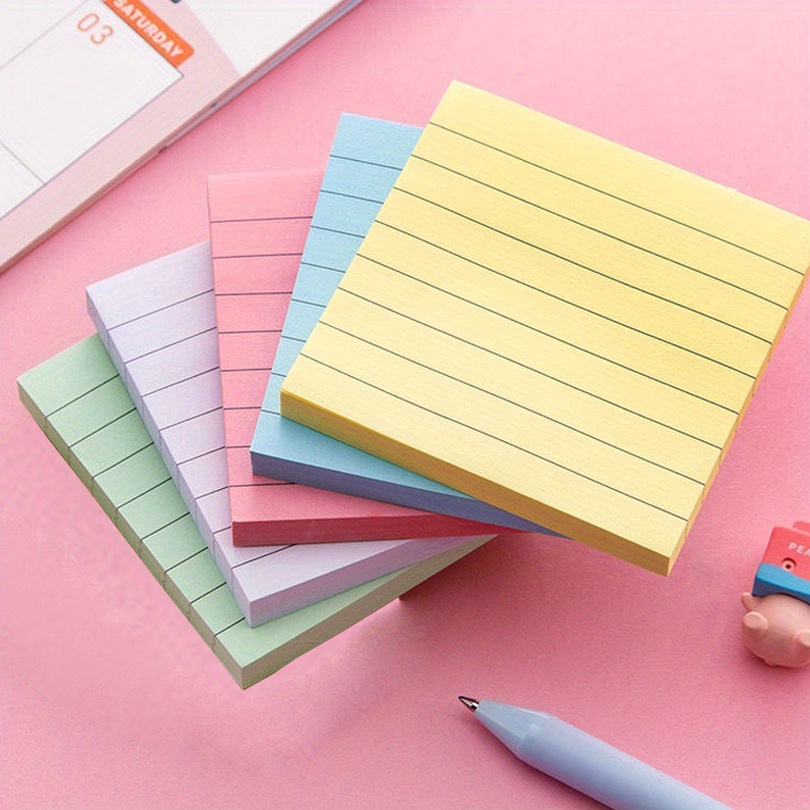 5/10pads Pastel Sticky Notes 3x3 Sticky Pads Small Sticky Temu