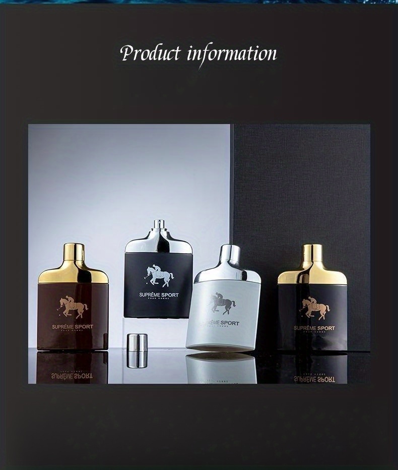 Luxury Perfume With Fresh Natural Scent For Men, Glass Fragrance