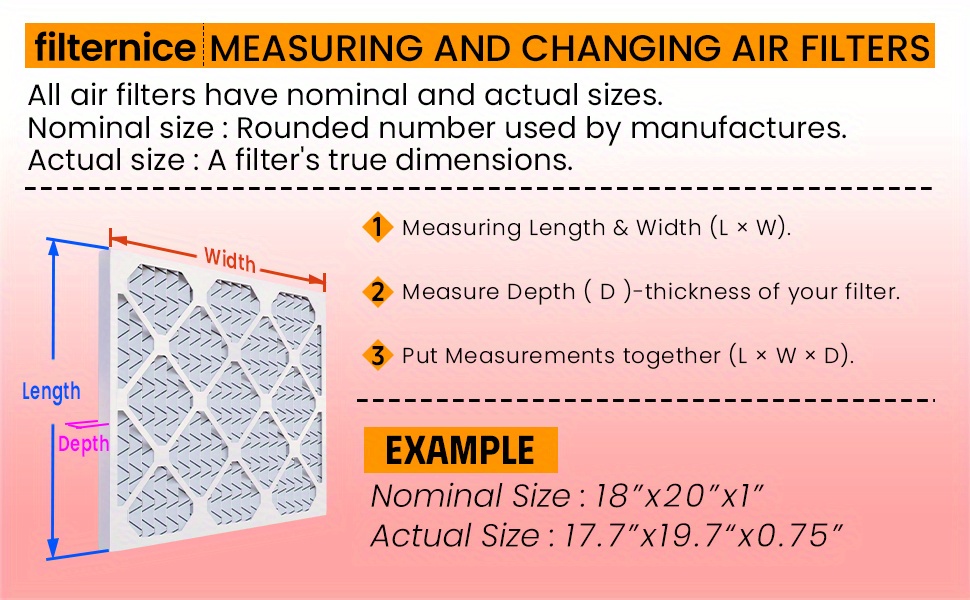 6 pack 16x20x1 inch air filter electrostatic pleated conditioner hvac ac furnace filters merv8 merv11 merv13 air conditioner accessories details 5