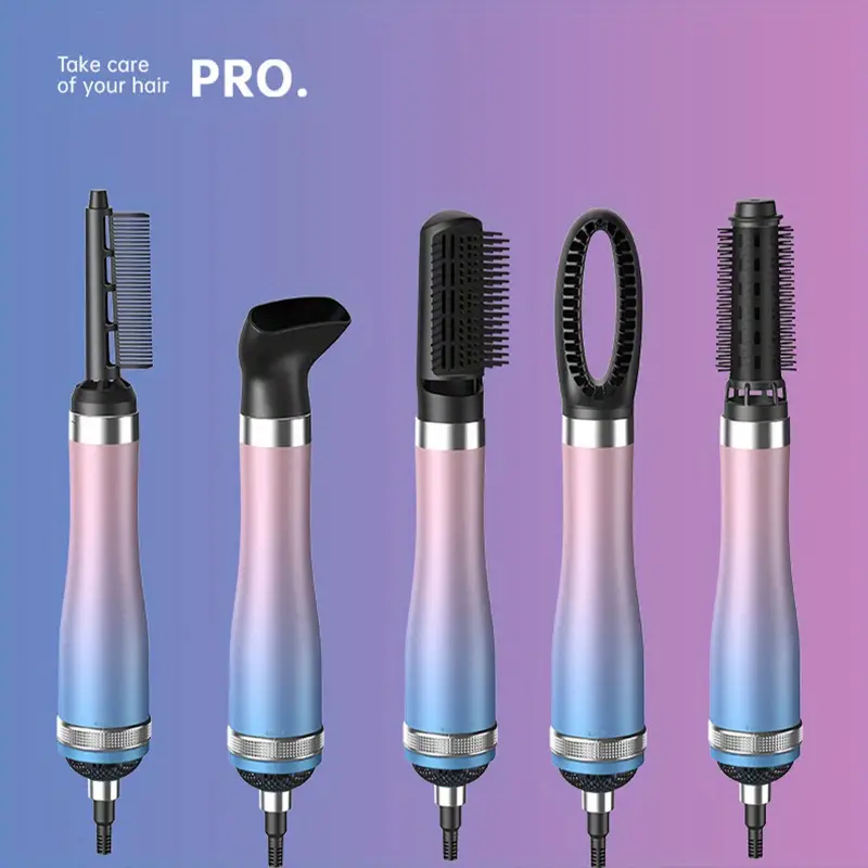 hair dryer brush 5 in 1 hair dryer hot air brush hair styler one step hair blowout volumizer for straightening curling drying combing details 6