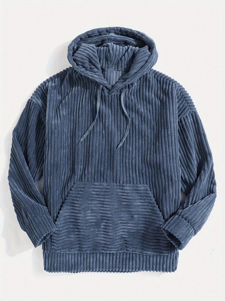 Vintage Corduroy Hoodies Men Men's Casual Pullover Hooded - Temu