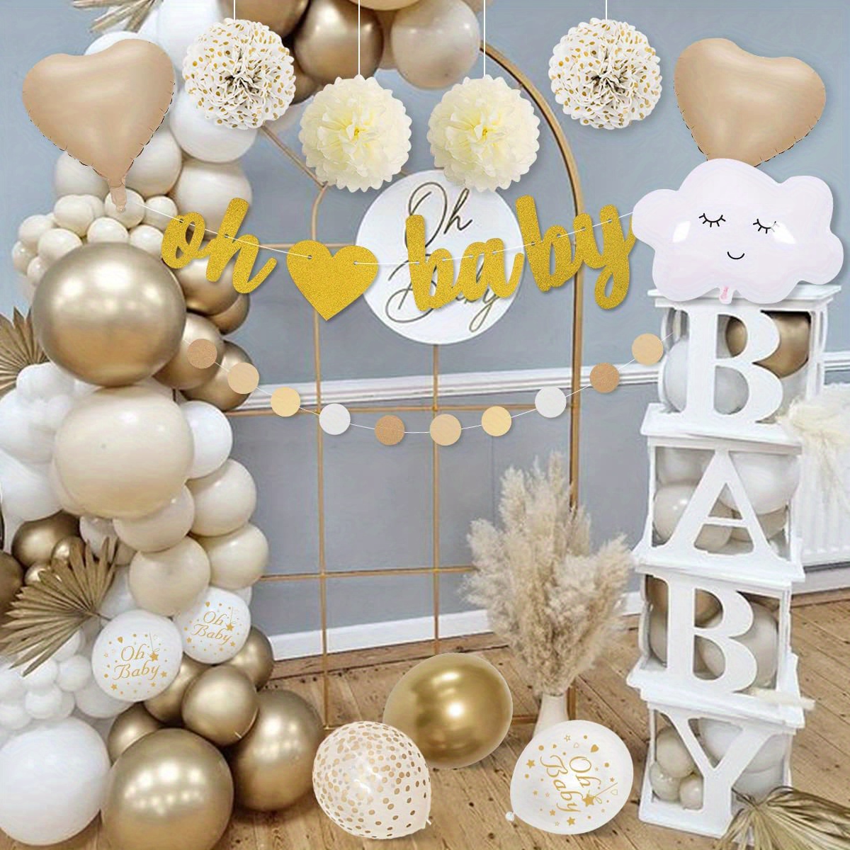 Oh Baby, Baby Shower Decor, Baby Shower Decorations Girl, Baby