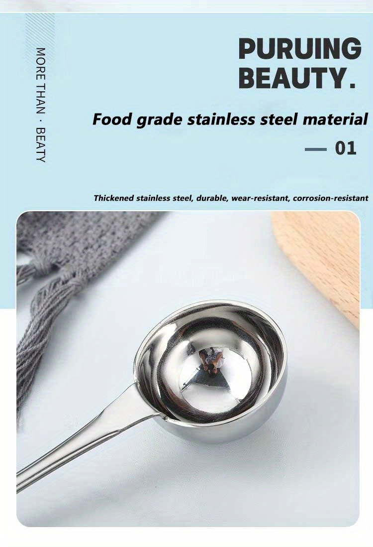 Spoon 304 Stainless Steel Precise Scale Short Handle Food Grade