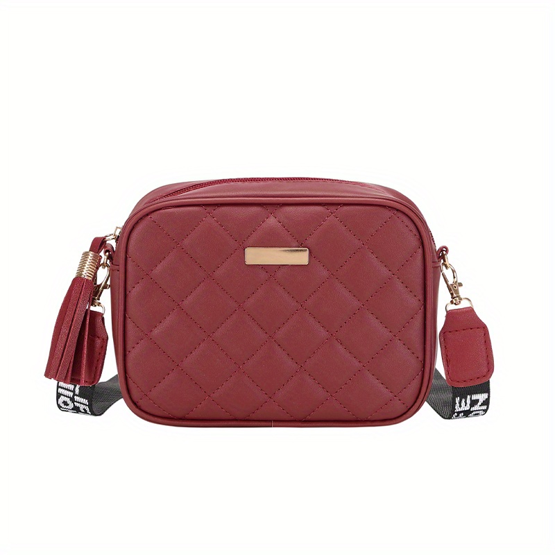 Quilted Shoulder Bag With Coin Purse, Women's Small Crossbody Bag, Pu  Leather Square Bag - Temu