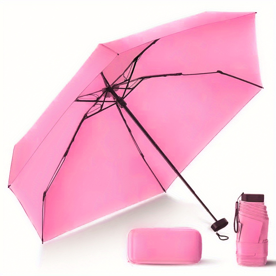 Ultraleichter Feder schirm Kohle faser tragbarer Falt stift Regenschirm  Anti-UV wasserdichter Damen Reise Mini Sonnenschirm Regenschirm