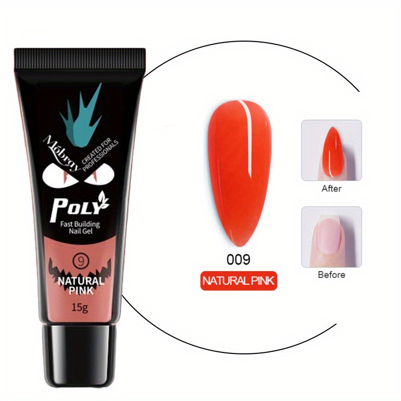 Pink Clear Poly Extension Gel Fast Building Gel For Beginners