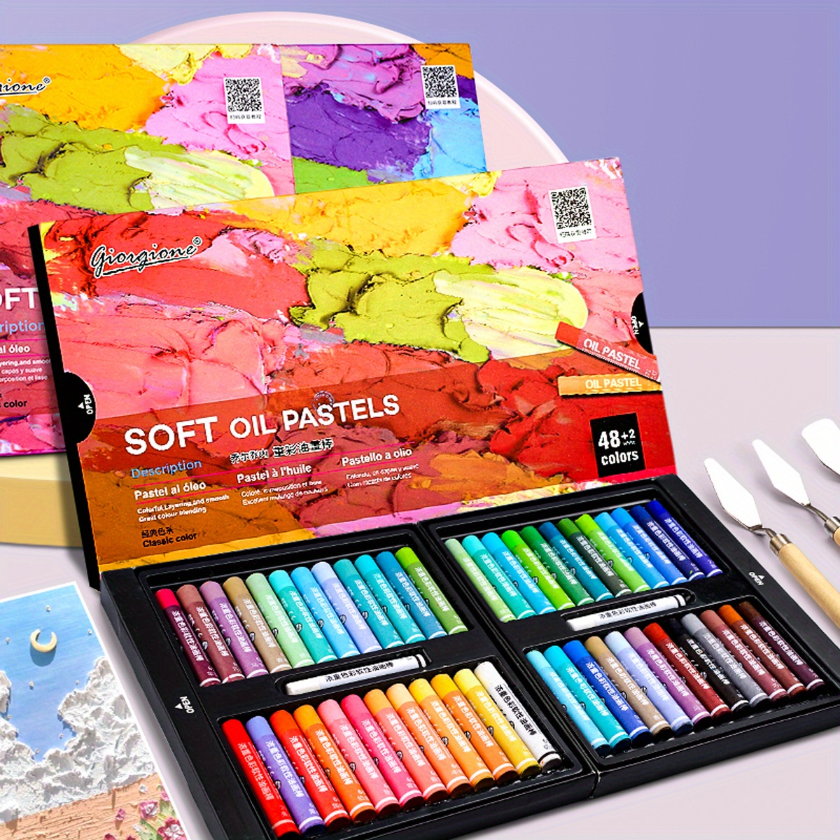 COLOUR BLOCK 80pc Soft Pastels For Artists I Color Chalk Pastels Set