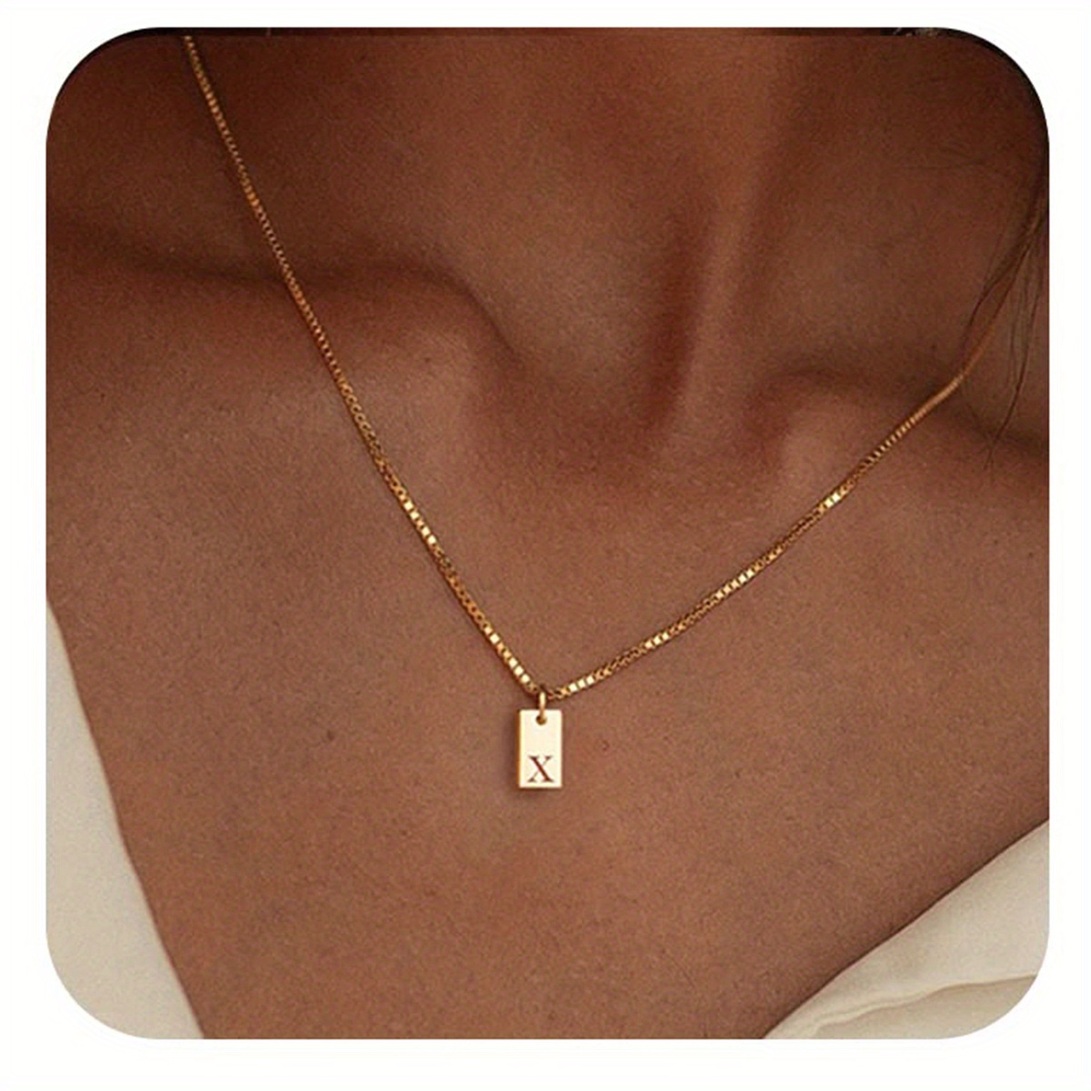 Vertical Nameplate Necklace - Zoe Lev Jewelry