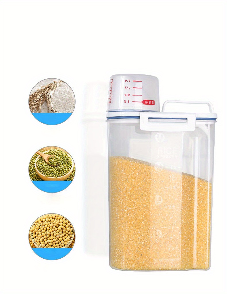 Cylinder Rice Bucket Insect proof And Moisture proof - Temu