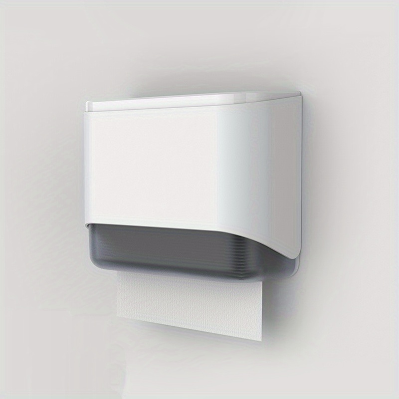 Image of -mounted Paper Towel Holder, Tissue Dispenser For Kitchen And Restroom, Non-punching Toilet Paper Box, Bathroom Additions
