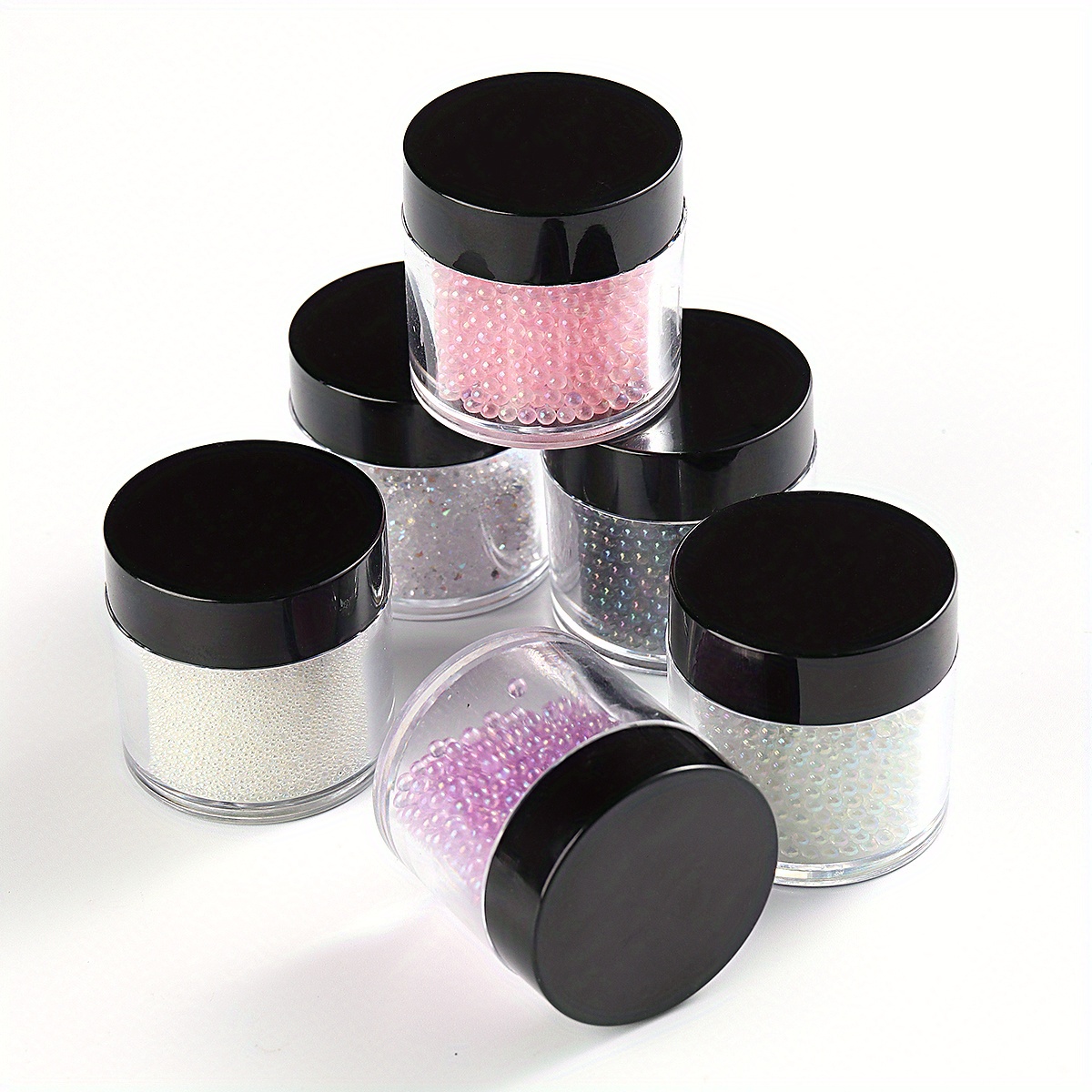 Glam Nails Pixie Crystals Micro Caviar Beads Holographic - Temu