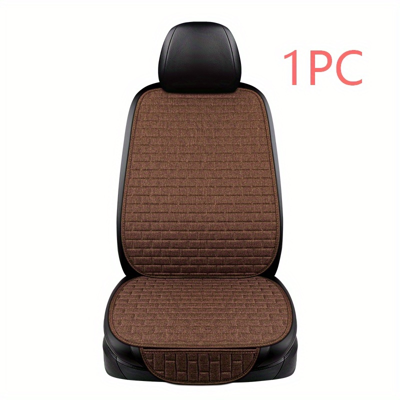 Universal Size Flax Linen Car Seat Cover Set