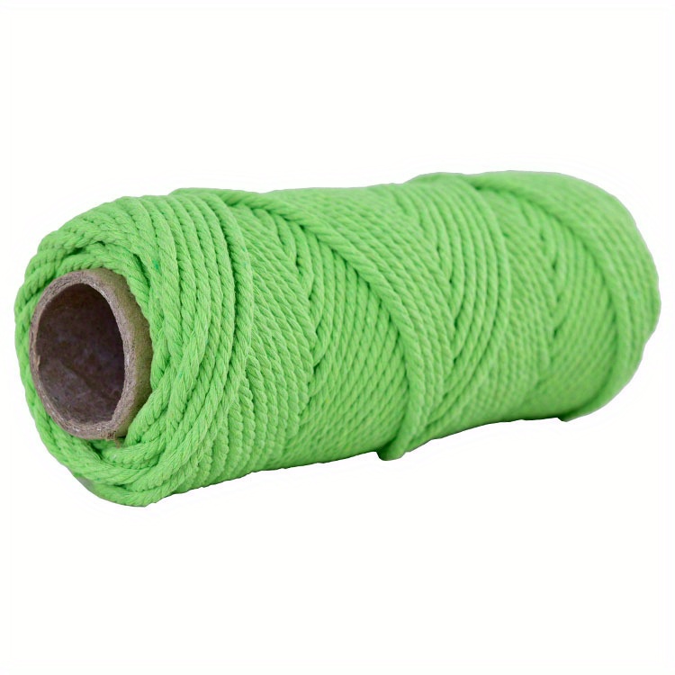 Neon Green Macramé Cord 6mm 85m – MeriWoolArt