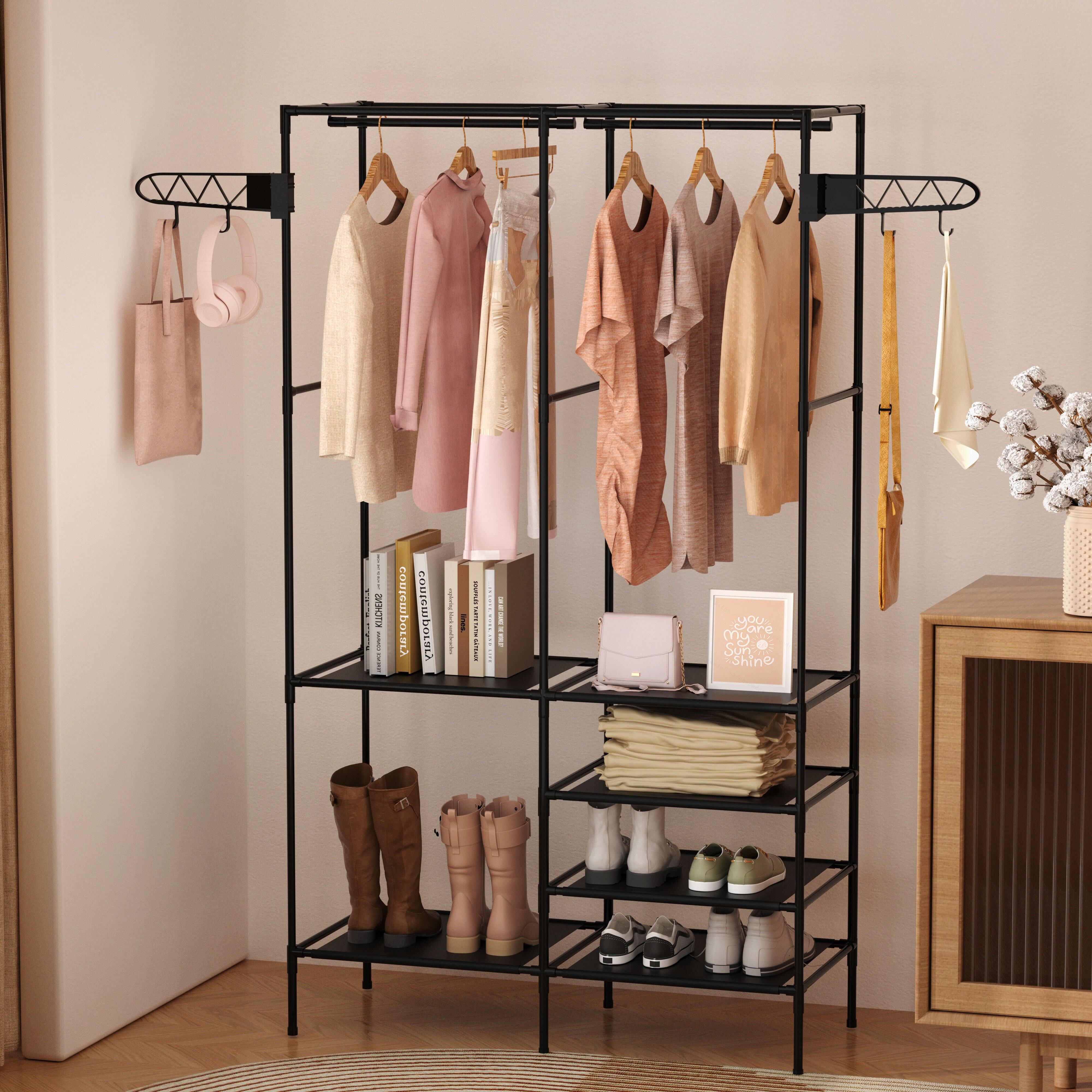 Large wooden clothes online rack