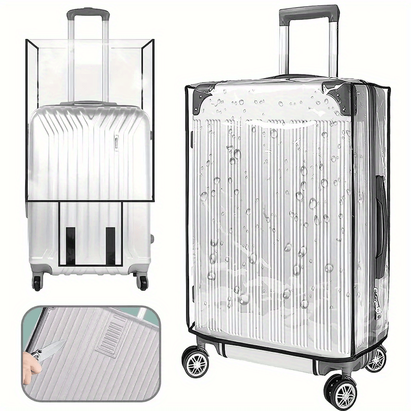 Foldable Waterproof Dustproof Luggage Cover Protector for 20-inch Trolley  Case Suitcase (Coffee)