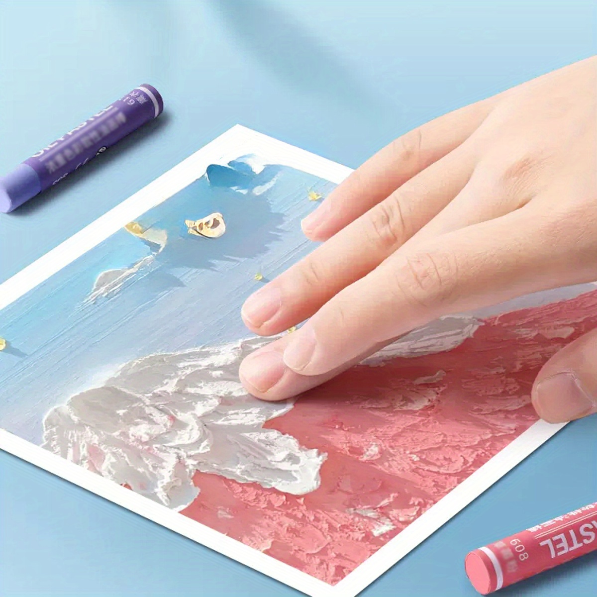 Soft Oil Pastel Set, Multicolor Pastels Set, Scraper Tools For Artists