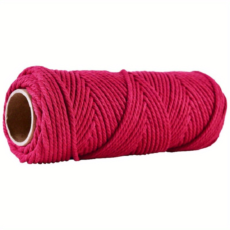 50 Meters Burgundy Waxed Polyester Twisted Cord 1mm Macrame String