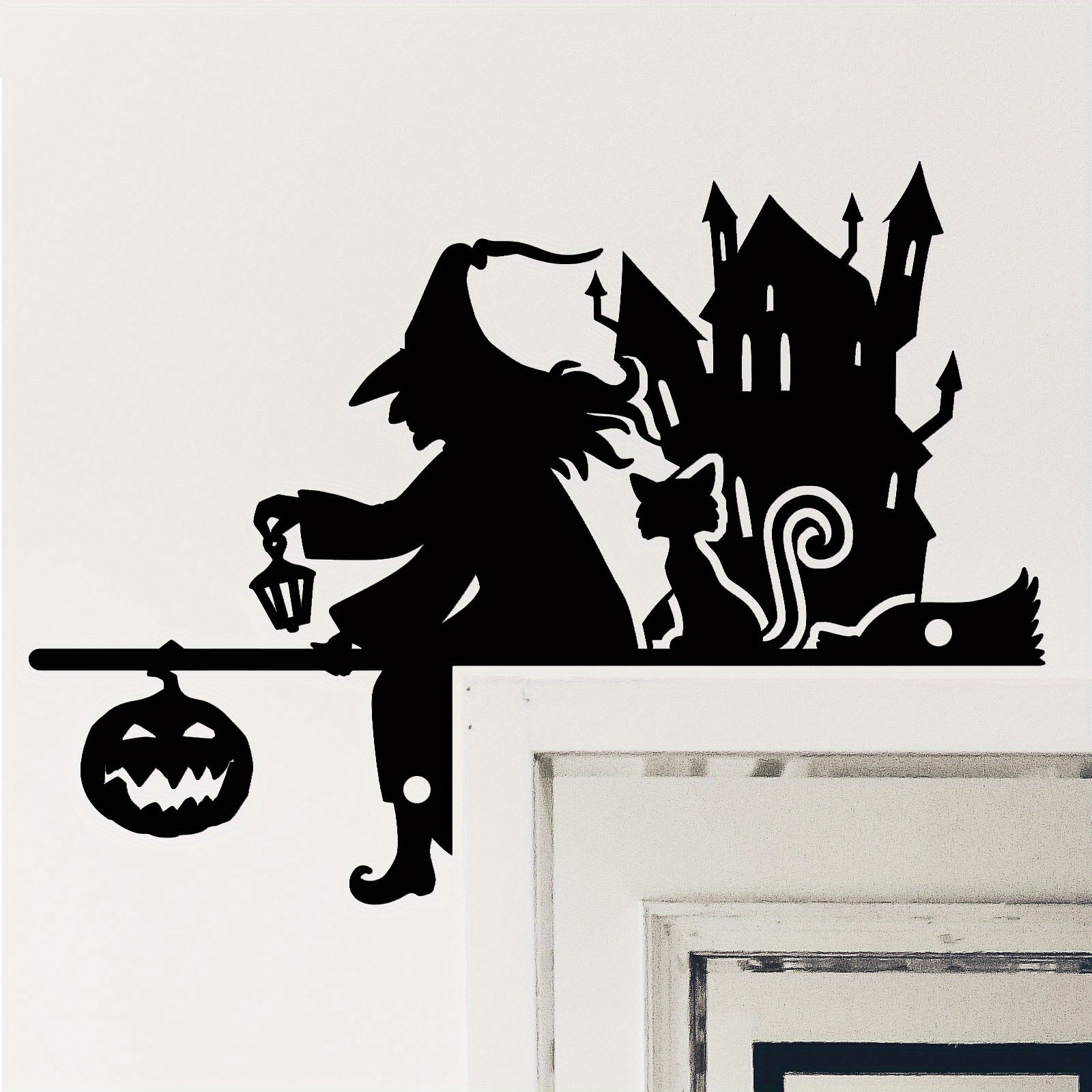 Halloween Wooden Door Frame Witch Decoration Door Corner - Temu Australia