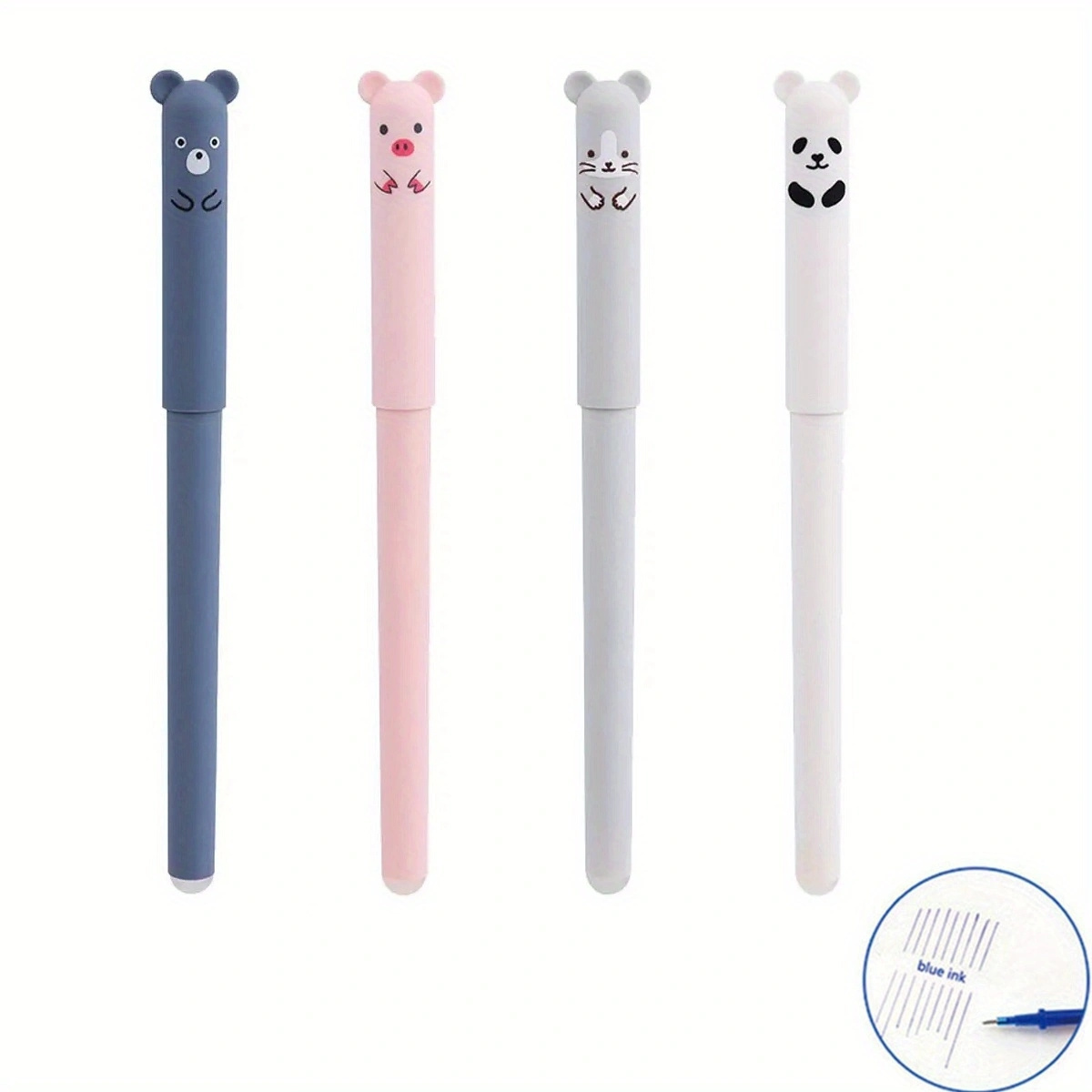 144 pz/lotto penne cancellabili animali Kawaii penna Gel