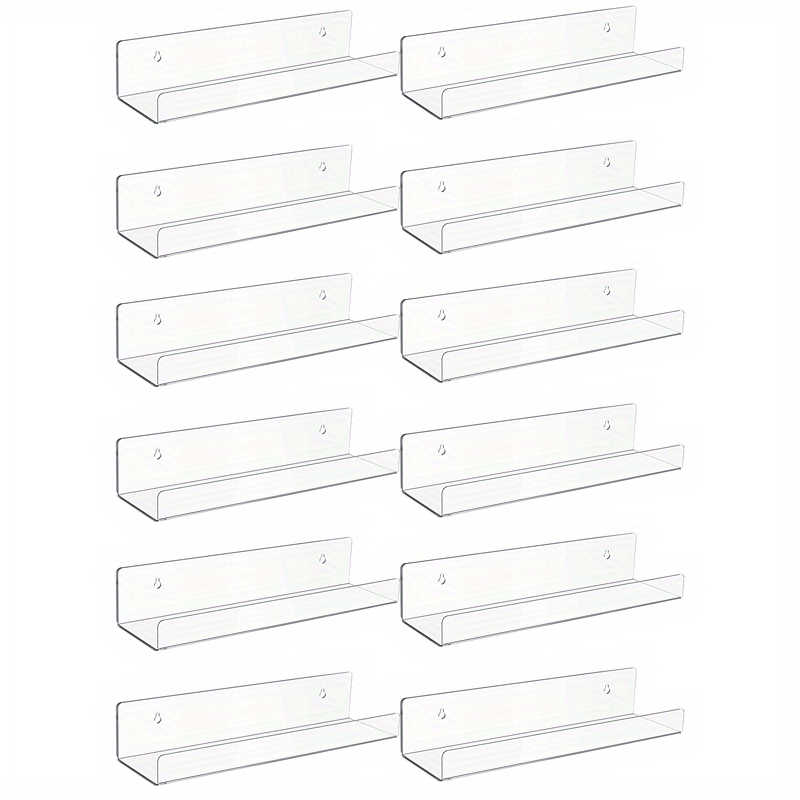 Acrylic Wall Shelves Wall Mounted Storage Racks - Temu