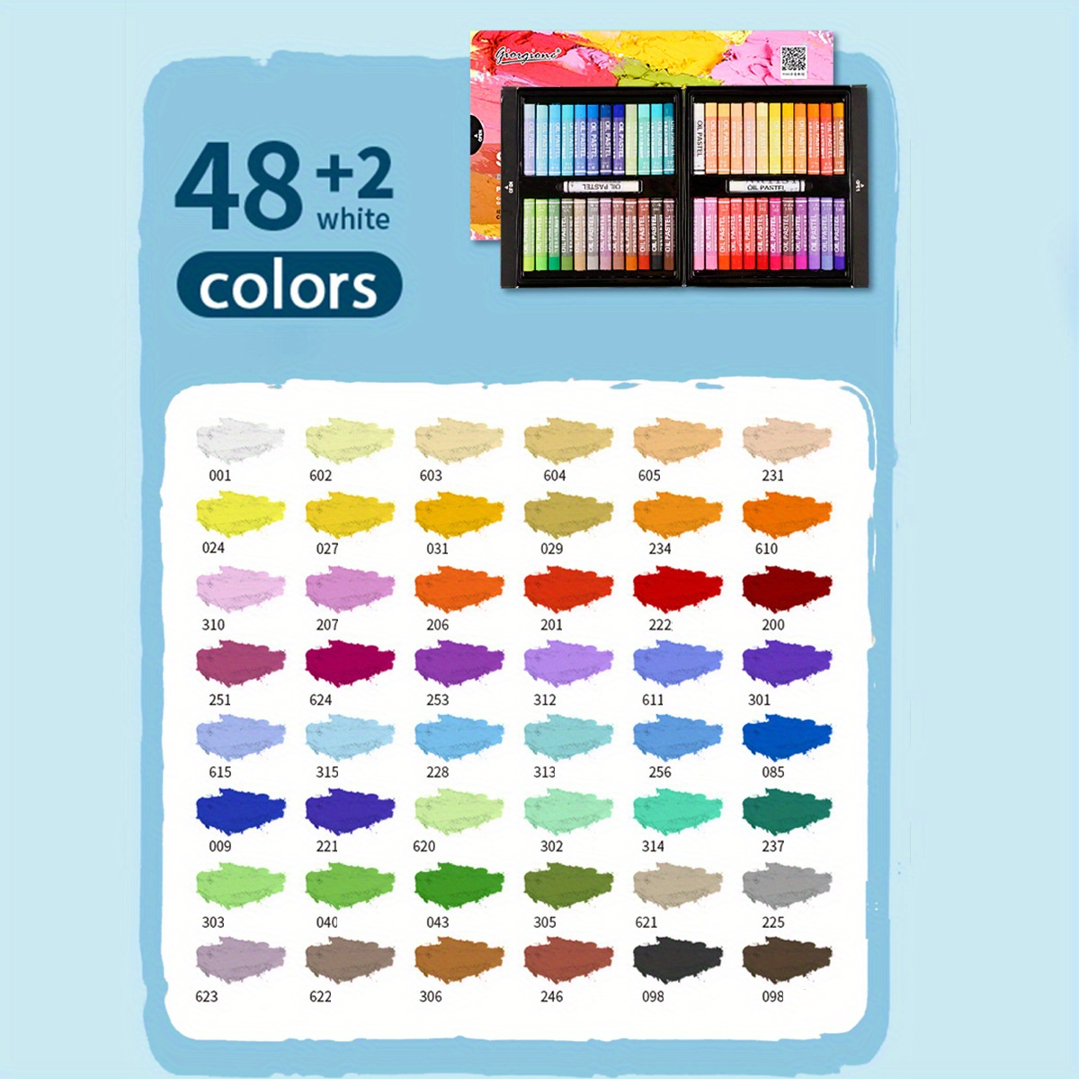 COLOUR BLOCK 80pc Soft Pastels For Artists I Color Chalk Pastels Set