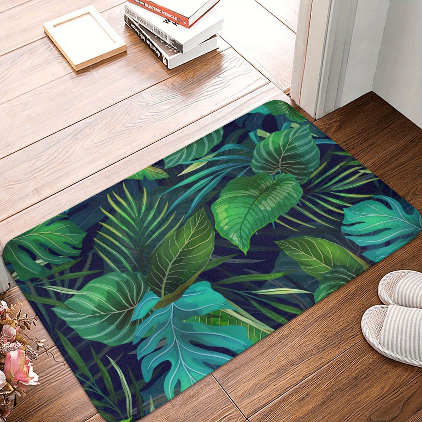  Tropical Plam Tree - Alfombra de baño de 31.5 x 47 pulgadas,  alfombra de baño súper absorbente, de secado rápido, antideslizante, barro  de diatomita : Hogar y Cocina