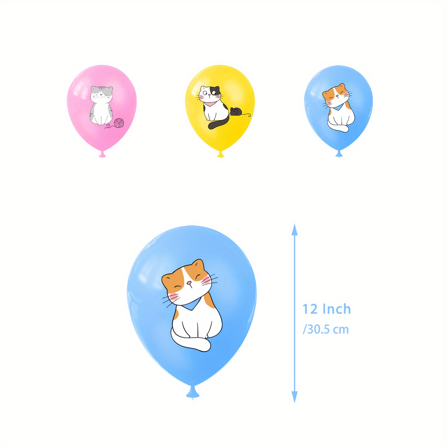 Cat Themed Party Set Includes Cake Flag Card Insertion Temu