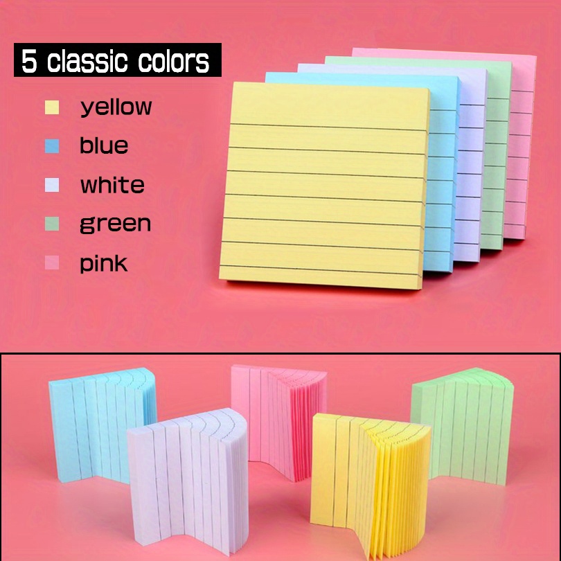 5/10pads Pastel Sticky Notes 3x3 Sticky Pads Small Sticky Temu