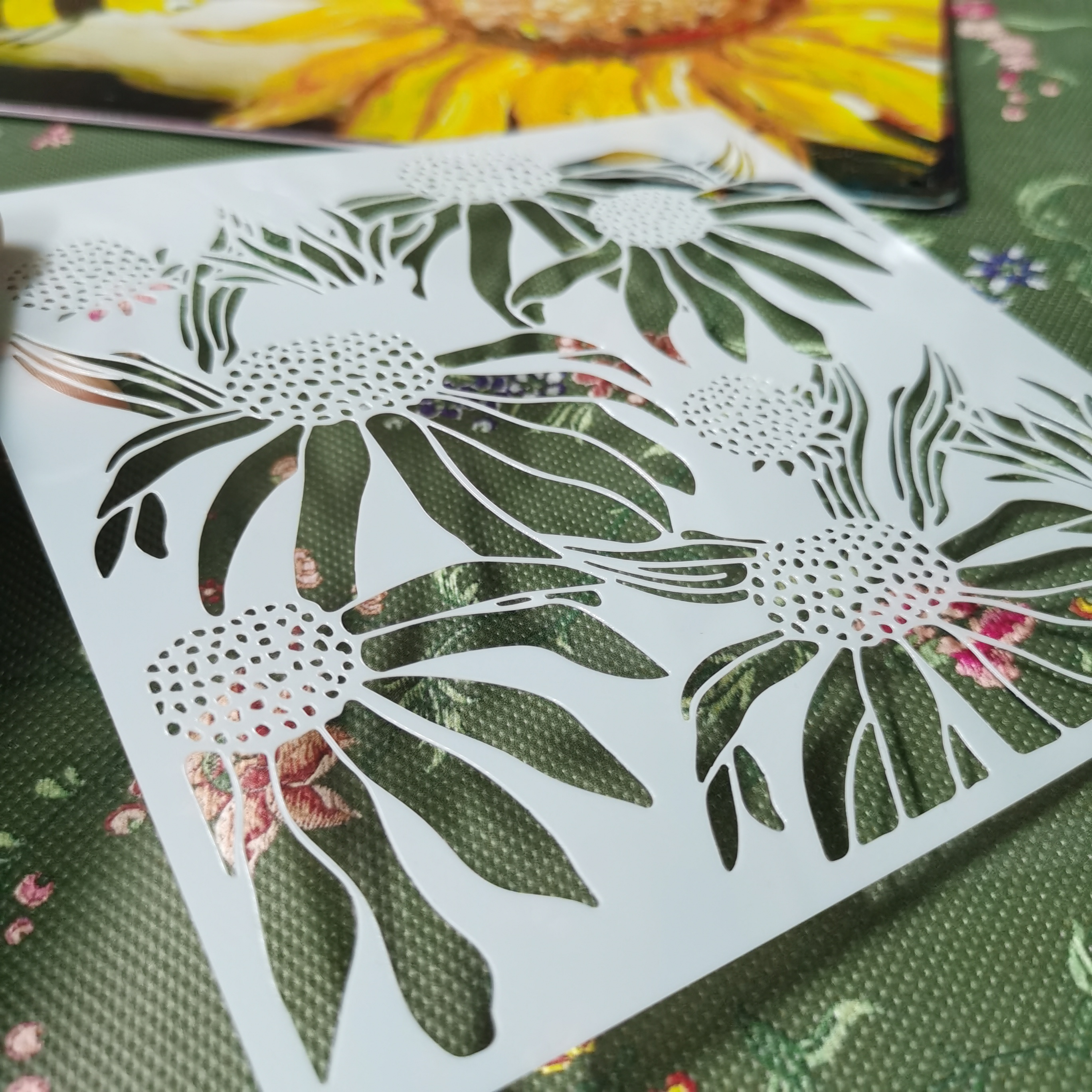 Flowers Stencils Reusable Floral Painting Stencils Flower Temu Australia