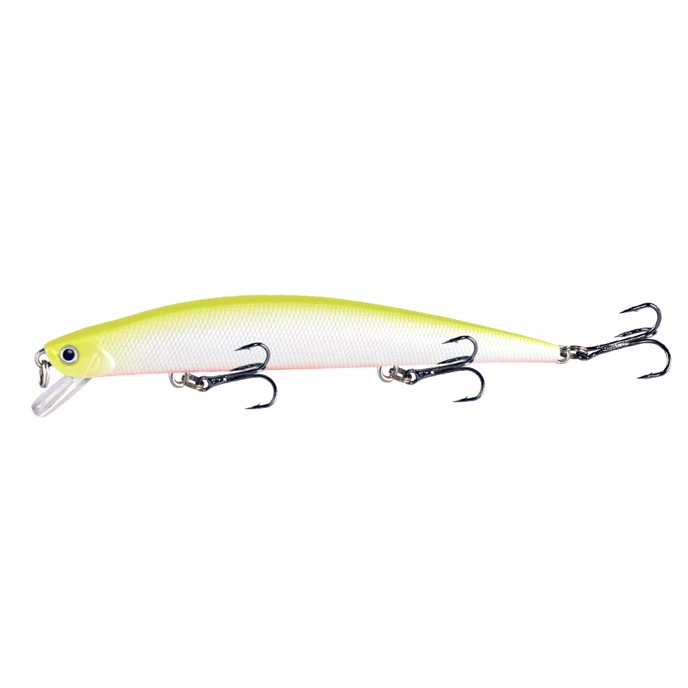 1pc 12.5cm/4.92in Minnow Fishing Lure - Swimbait Crankabit Wobbler Tackle For Bass Pike - Artificial Hard Pesca - 12g Weight - Lifelike Design For Realistic Action