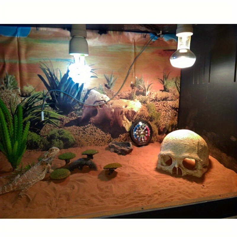 Aquarium Skull Ornaments Spider Reptile Hide Cave Aquarium Fish Tank ...