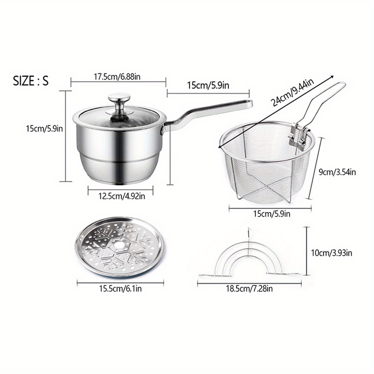 White - Skillets / Pots & Pans: Home & Kitchen